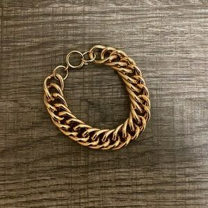 Fashion gold link 6 inch bracelet